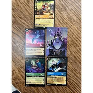 ✨️Disney Lorcana 5 Card Bundle ✨️